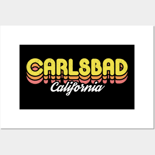 Retro Carlsbad California Posters and Art